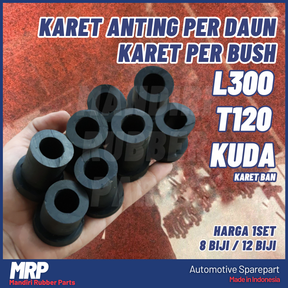 (1 Set) Karet Per Pir Daun L300 Bensin Solar Colt T120 Kuda / 1 Set Karet Per Bush Bushing  L300 Col