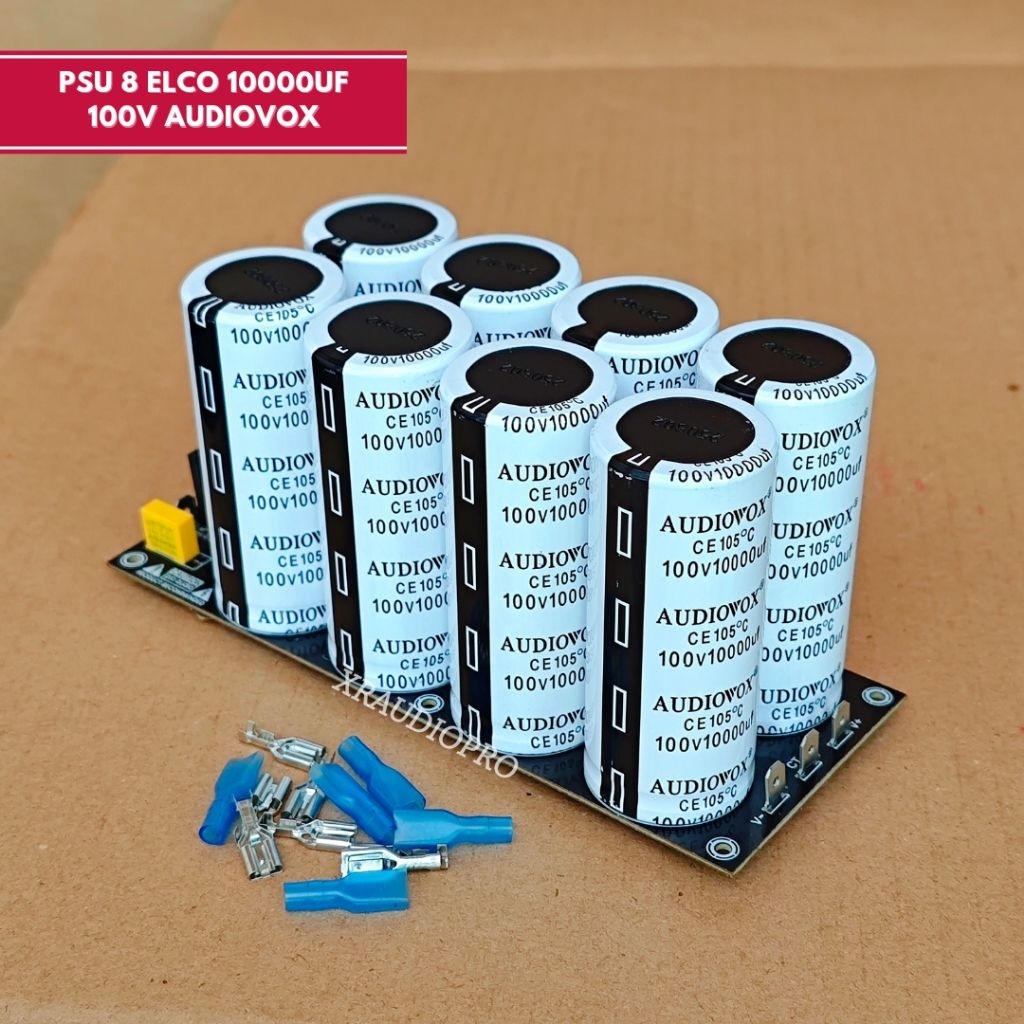 PSU elco Audiovox 10000uf 100V lengkap
