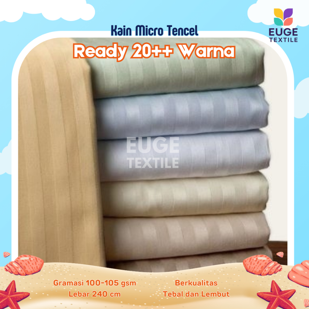 KAIN MICRO TENCEL SALUR 3CM STRIPE EMBOSS JACQUARD KAIN EMBOSS SALUR