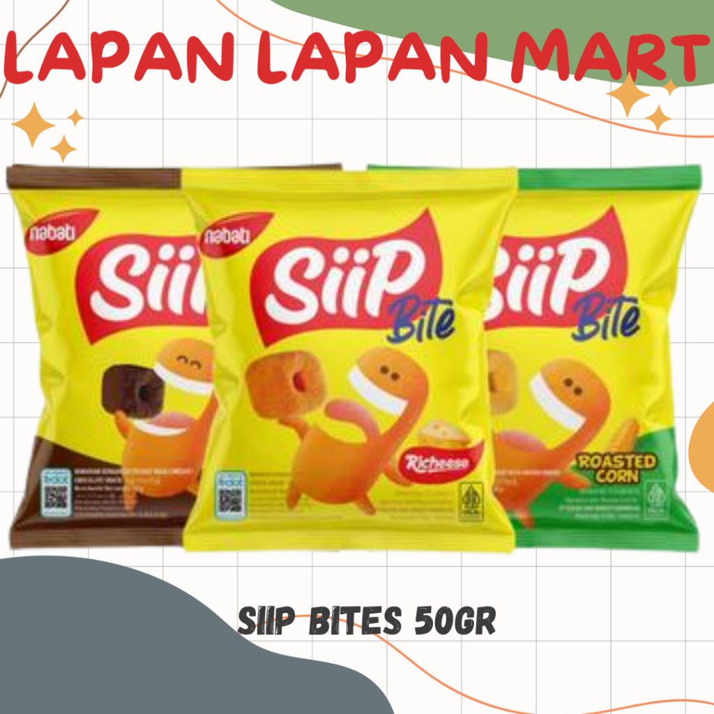 Nabati Siip Bite 50gr Cheese Chocolate Roasted Corn