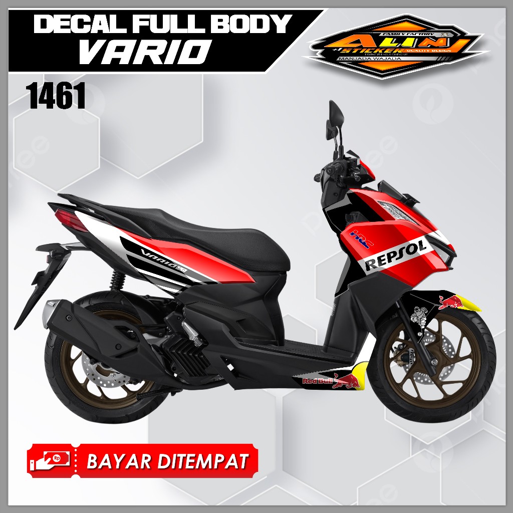 1461 Decal Vario 160 Fullbody Stiker All New Vario 160 Terbaru Motif REPSOL VARIASI