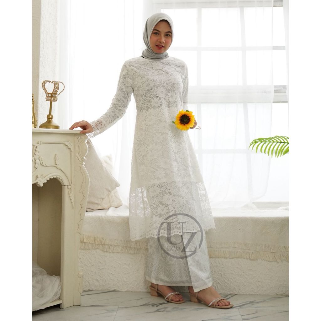 Kebaya Tunik Brokat Jumbo Wanita Modern Stelan kondangan Tunik Wanita Wisuda