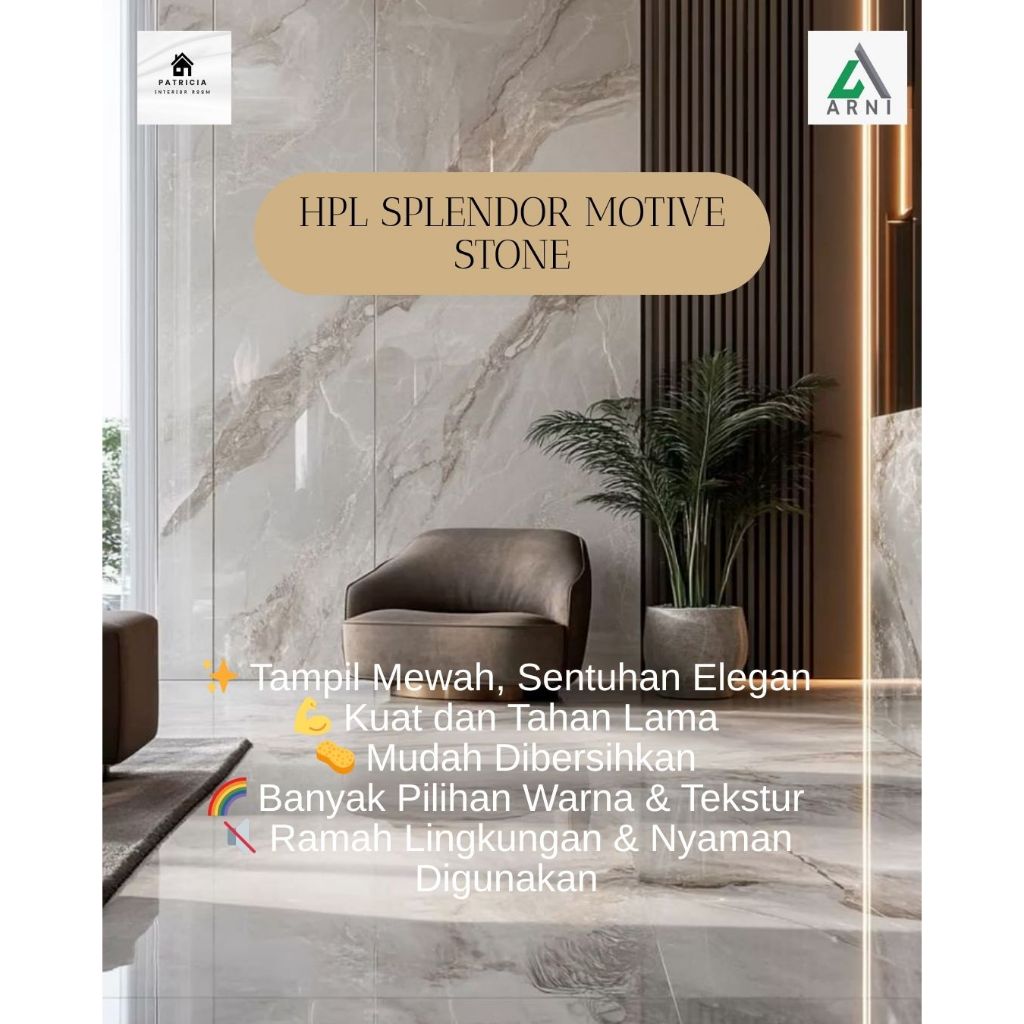 HPL Premium | HPL Motif Marmer Kuat