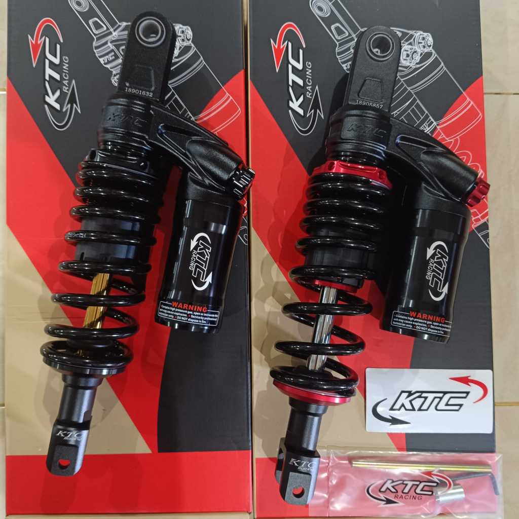 (COD) (ADA BARCODE) Shock KTC GUFO Mio 310 mm / Vario 325 mm Black-Red, Hitam, Black As Gold / Skok 