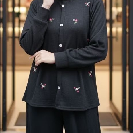 setelan knit Premium // setelan baju dan celana bahan Knit premium