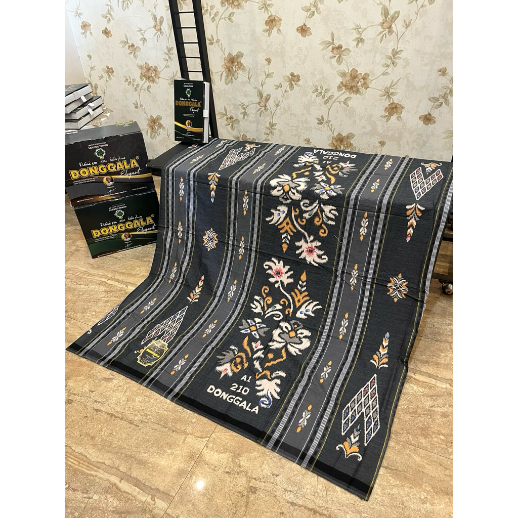SARUNG DONGGALA ROYAL PREMIUM/DOBBY SONGKET SERI PUTIH/SARUNG DEWASA COWOK/SARUNG DONGGALA