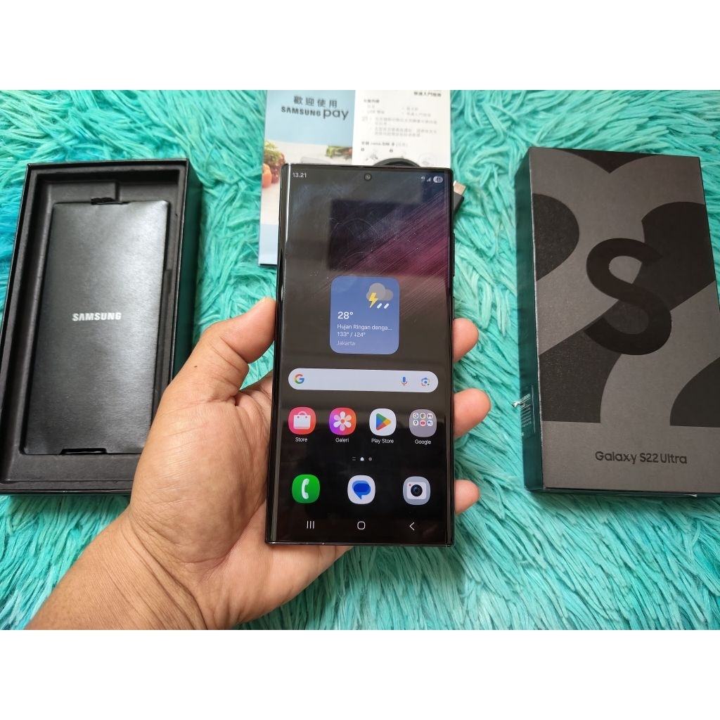 SAMSUNG S22 ULTRA 5G 12/256 BEKAS ORIGINAL RESMI