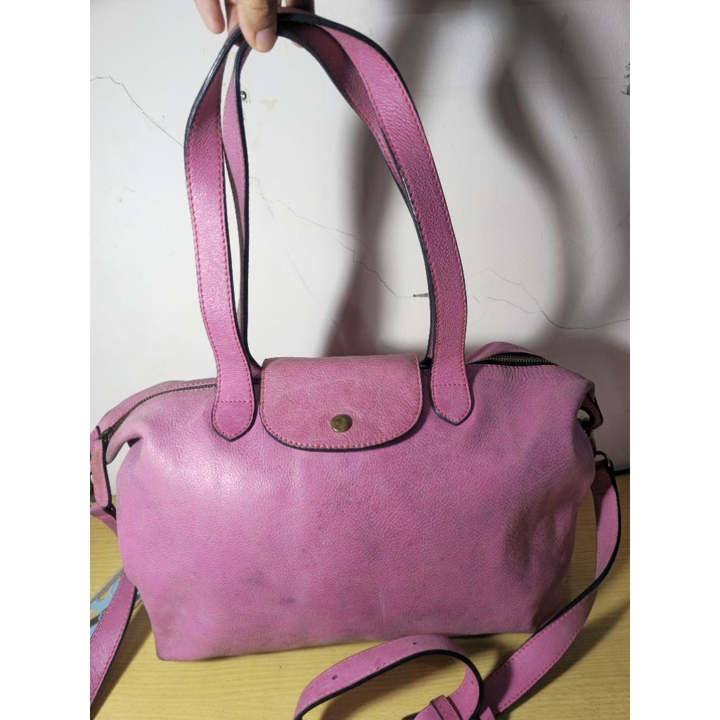 Tas Kulit Asli Kulas Long Champ LC / Leather Bag Preloved