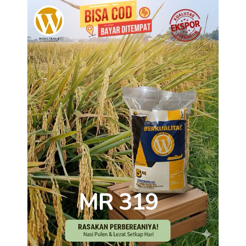 BENIH PADI UNGGUL MR 319 KEMASAN 5kg