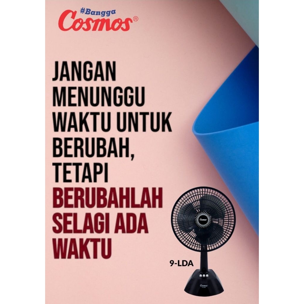 COSMOS 9-LDA Kipas Angin Cosmos 9 Inch Desk Fan Cosmos 2 in 1 Twino 9 LDA 9LDA