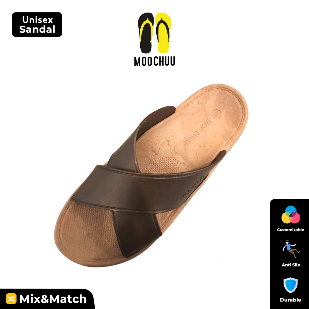 Moo Chuu Sandal Custom MC23 – Pilih Warna Tapak & Tali Sendiri