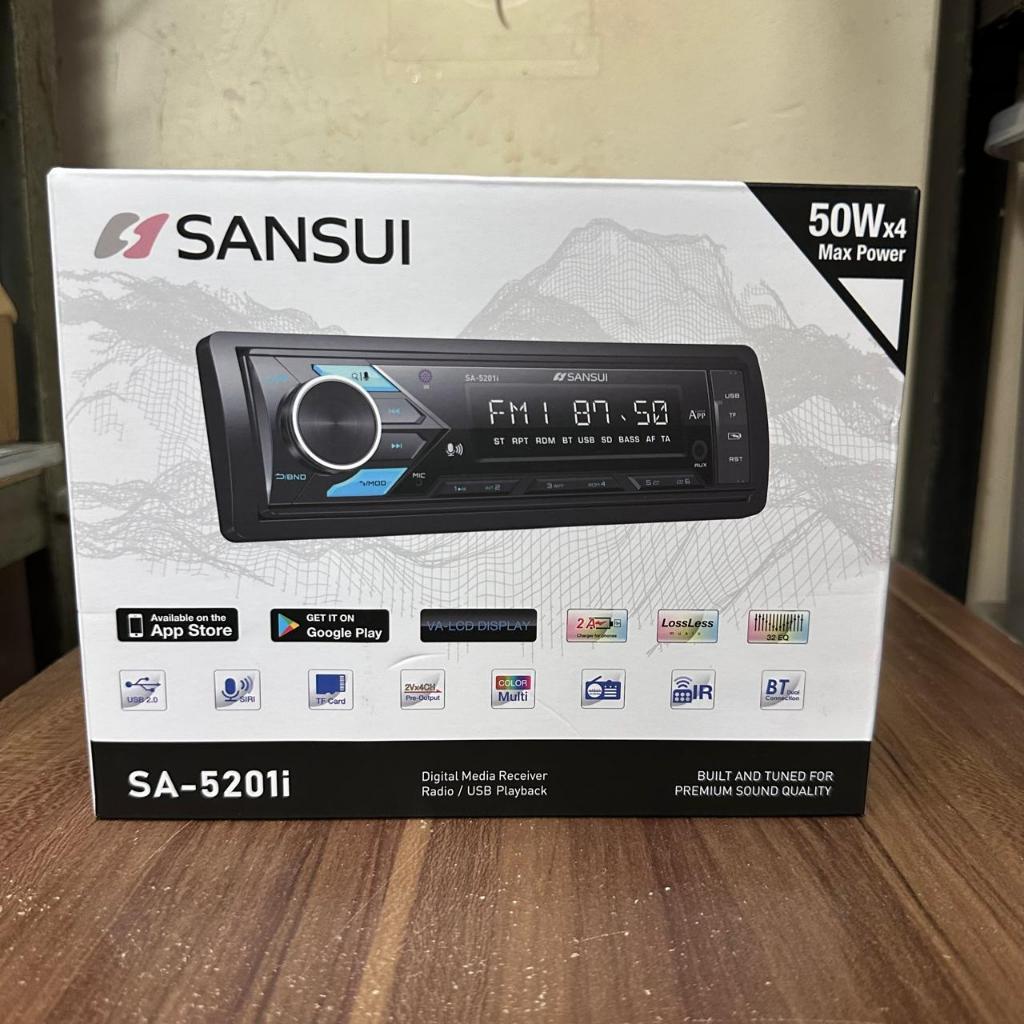 Single Din MP3 USB Sansui SA-5201i Bluetooth Radio/USB Playback Premium Sound Quality