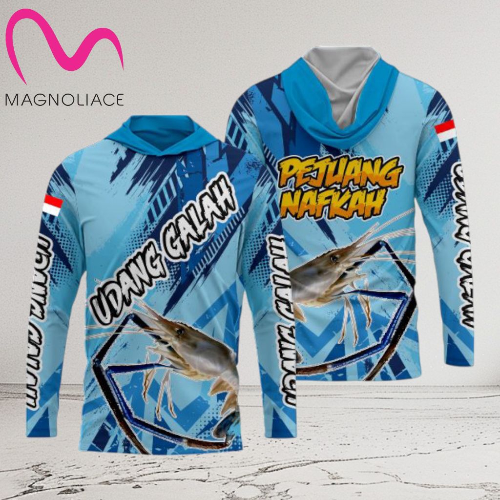 Jersey Mancing Udang Galah Lengan Panjang Premium Terbaru