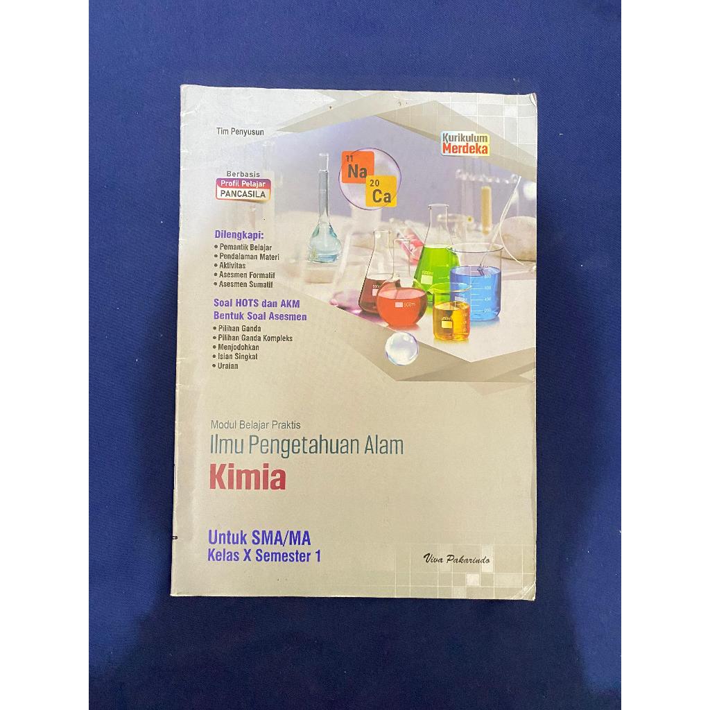 Buku LKS Kimia Untuk SMA Kelas X Semester 1 Kurikulum Merdeka Viva Pakarindo