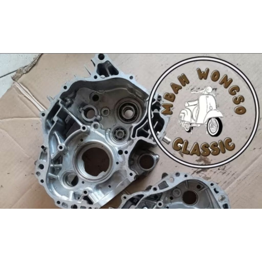CRANKCASE KALTER KIRI NOMER MESIN VERZA 150 MEGAPRO MONO 150 INJEKSI MEGAPRO MONO 150 KARBU ORIGINAL