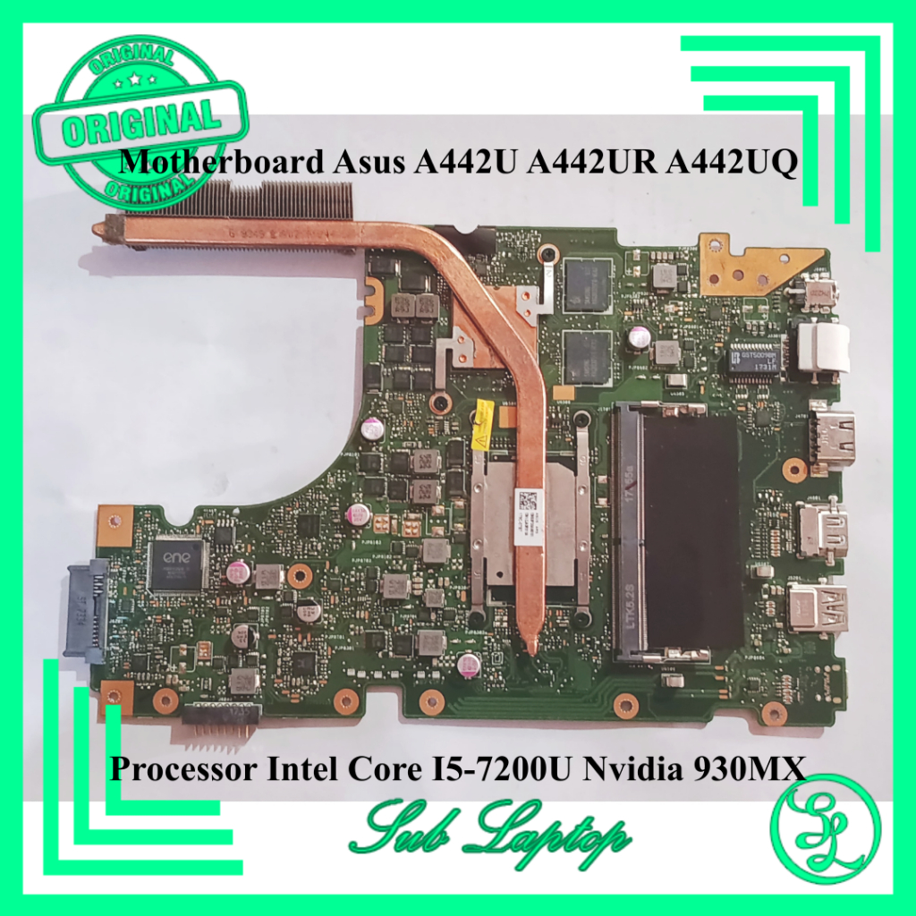 Motherboard Mainboard Mesin Laptop Asus A442 X442 A442U A442UR X442UR Intel Core i5 7200U Nvidia 930