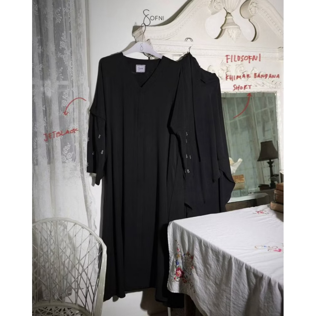 SOFNI - FILOSOFNI SERIES BY SOFNI SET FK TALI FORMAL SHORT - JETBLACK - SIZE L