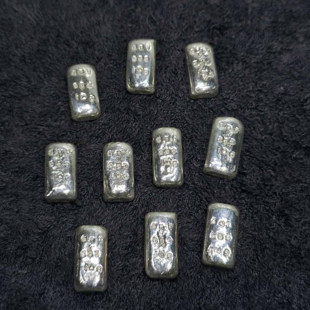 perak batangan 10 gram 99,9% grt