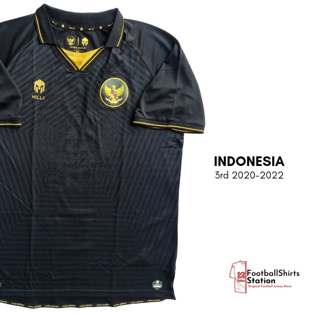 Jersey Timnas Indonesia 3rd 2020-2022 Player Issue Size XXXL Original Mills