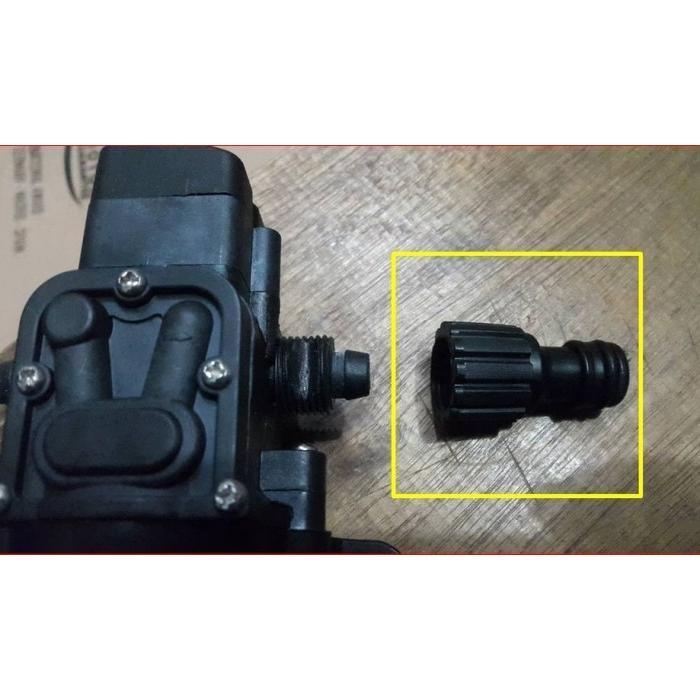 Nepel Konektor Pompa DC drat 18mm