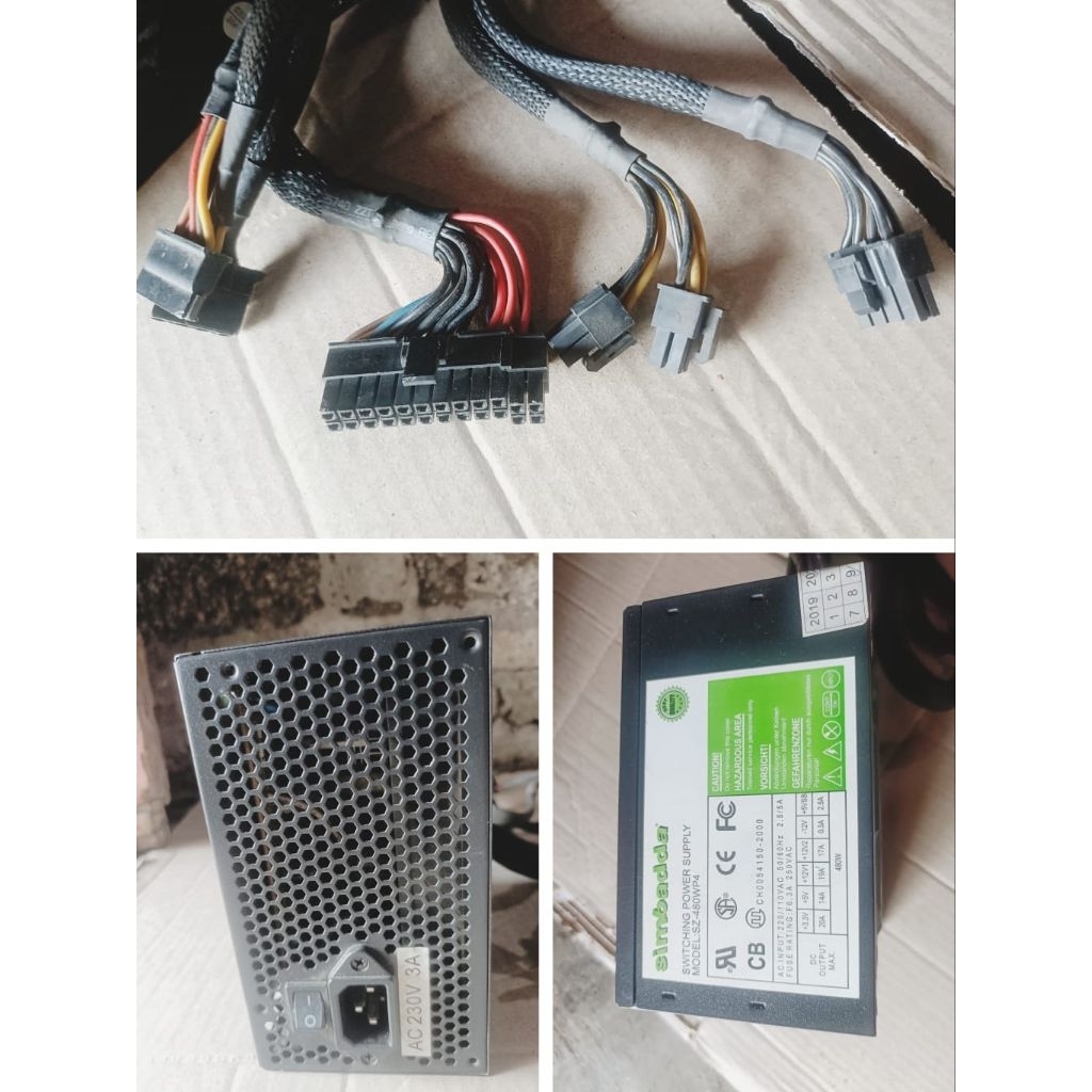 Power Supply Simbadda 500 Watt – PSU Gaming & PC Rakitan – Kuat & Tahan Lama
