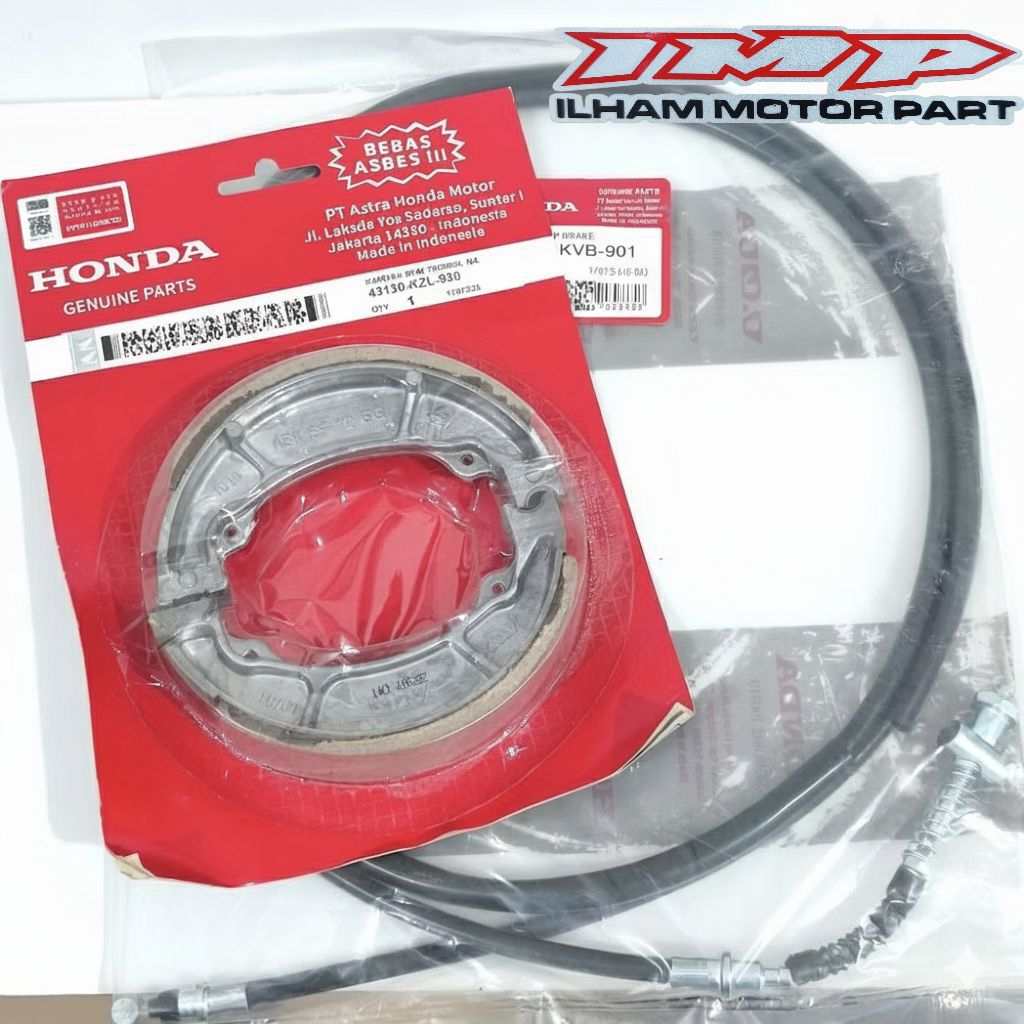 KABEL REM KVB + KAMPAS REM BELAKANG  BEAT FI VARIO FI VARIO 125 SCOOPY