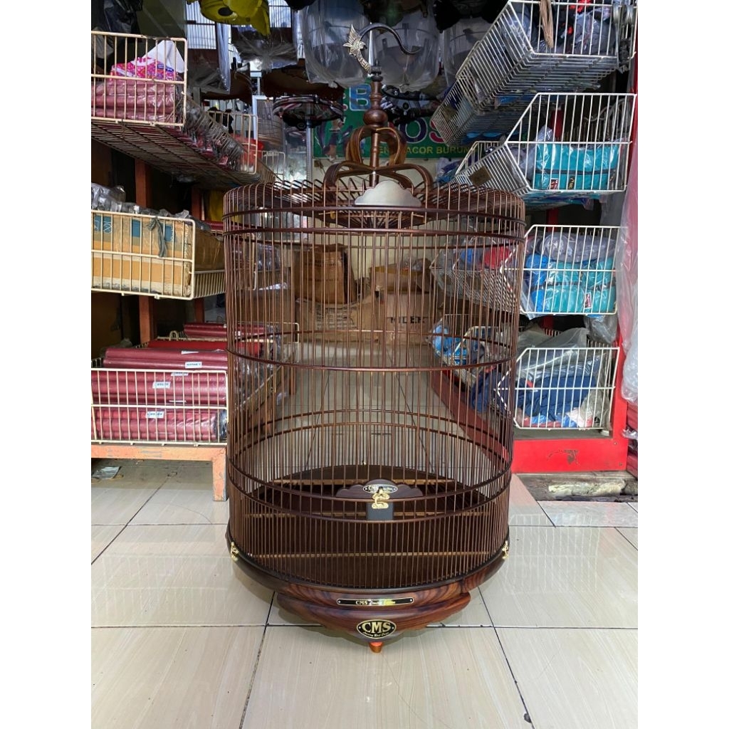 SANGKAR KANDANG MURAI CMS ORIGINAL KAYU SONOKELING NOMER 2