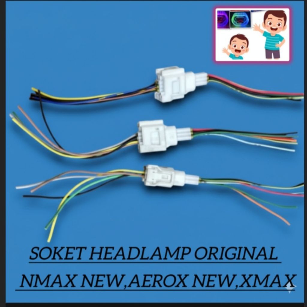 SOKET HEADLAMP ORIGINAL NMAX NEW,AEROX NEW,XMAX