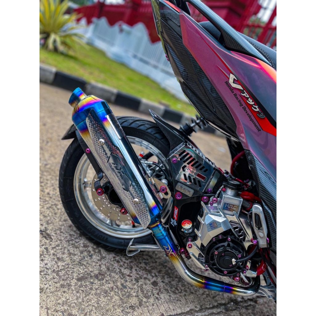 Knalpot Standard Racing DX Generation SR1 V2 (Full System Matic) Honda ADV 150/160, Vario 125/150 Ne