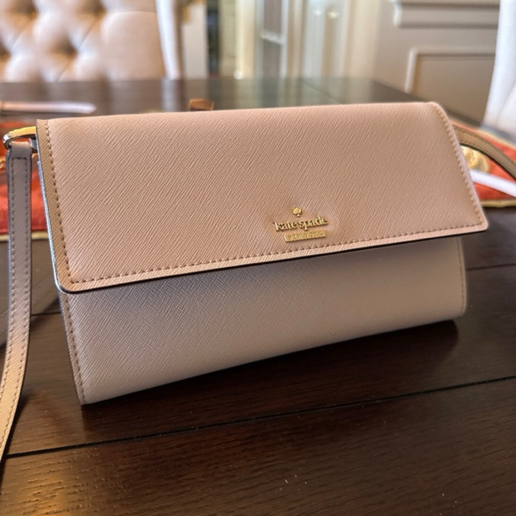 [PRELOVED] KATE SPADE 100% ORIGINAL NEW YORK CAMERON STREET ALL LONG WALLET SLING BAG