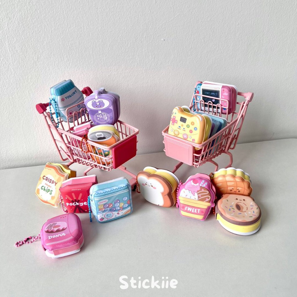 [STICKIIES] PUFFY MINI NOTES - 80 Lembar Notes Lucu Aesthetic untuk Journal, Planner, Scrapbook, Dia