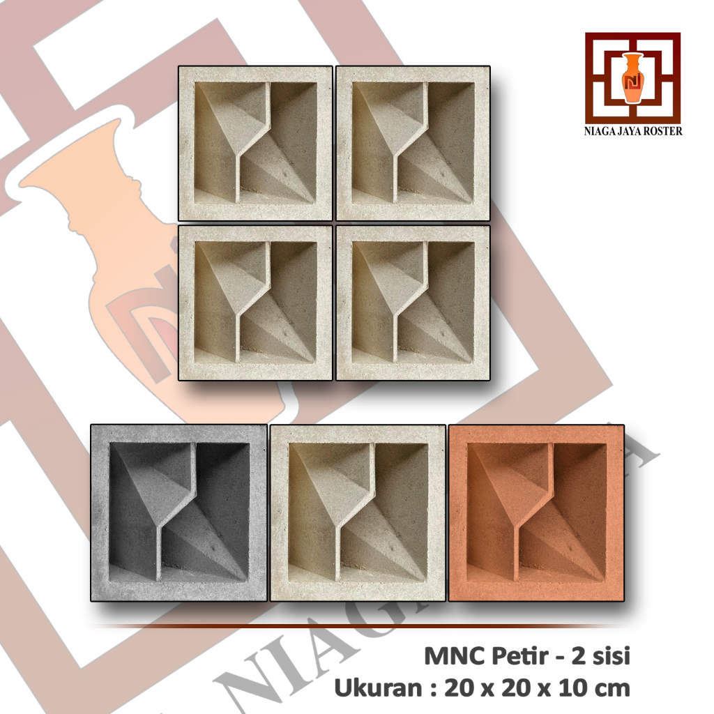 NIAGA JAYA ROSTER, ROSTER BETON MODEL ANTI TAMPIAS, UKURAN 20X20CM, roster beton anti tampias, loste