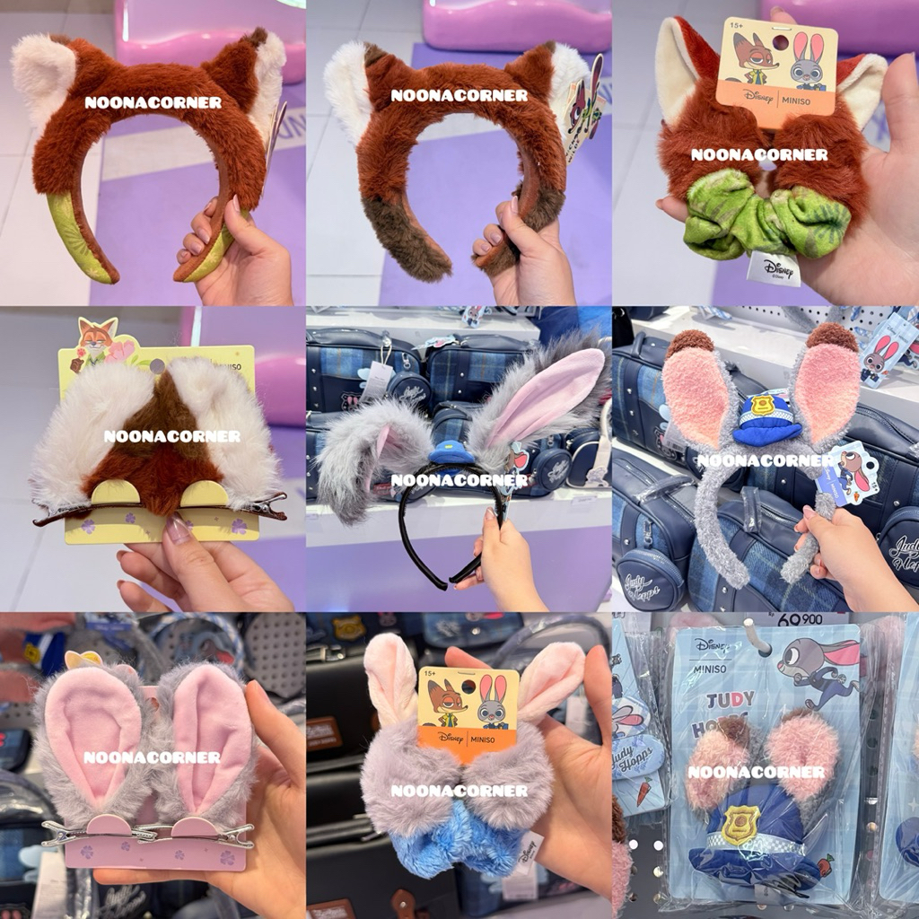 Miniso x Disney ‼️ Bando Plush / Bandana / Jepitan Rambut / Hair Clips / Scrunchie / Hair Hoop / Aks