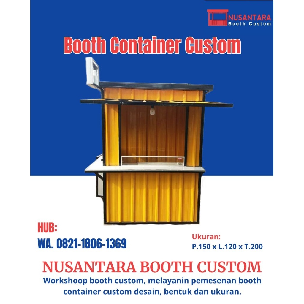 booth container jualan Booth Container Custom UMKM Murah Booth Container Cafe Mini Siap Pakai  Booth