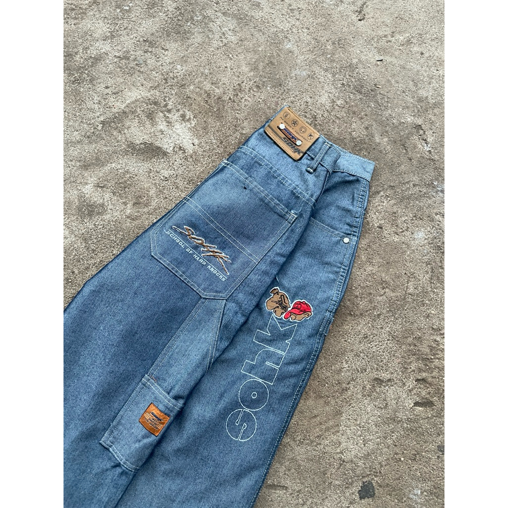 Y2K SOHK / SCHOOL OF HARD KNOCKS CARPENTER BORDIR