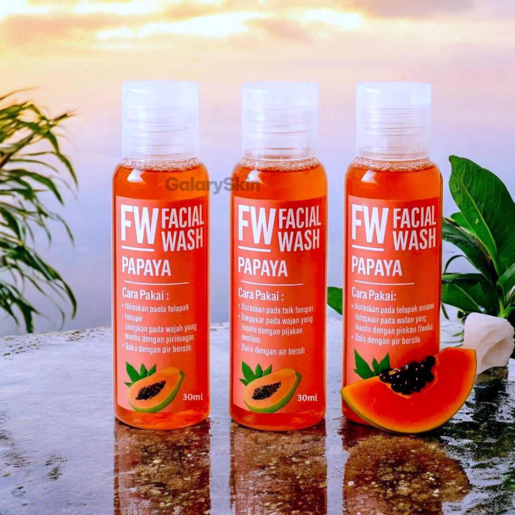 PROMO RDL || Papaya Facial Wash Kental || Sabun Pepaya Cair || Sabun Wajah || Sabun Muka Glowing
