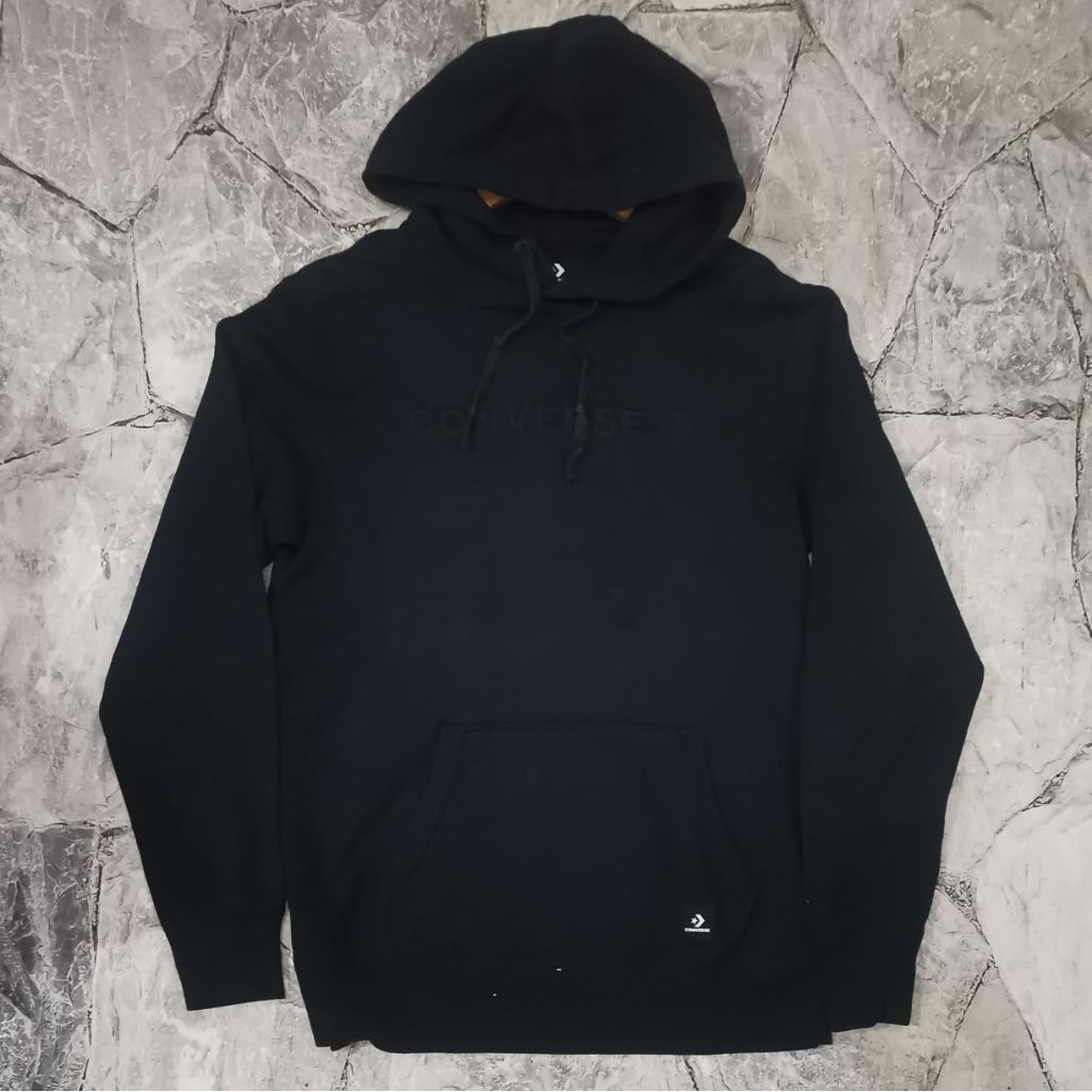 CONVERSE Embroidery Script Original Pullover Hoodie