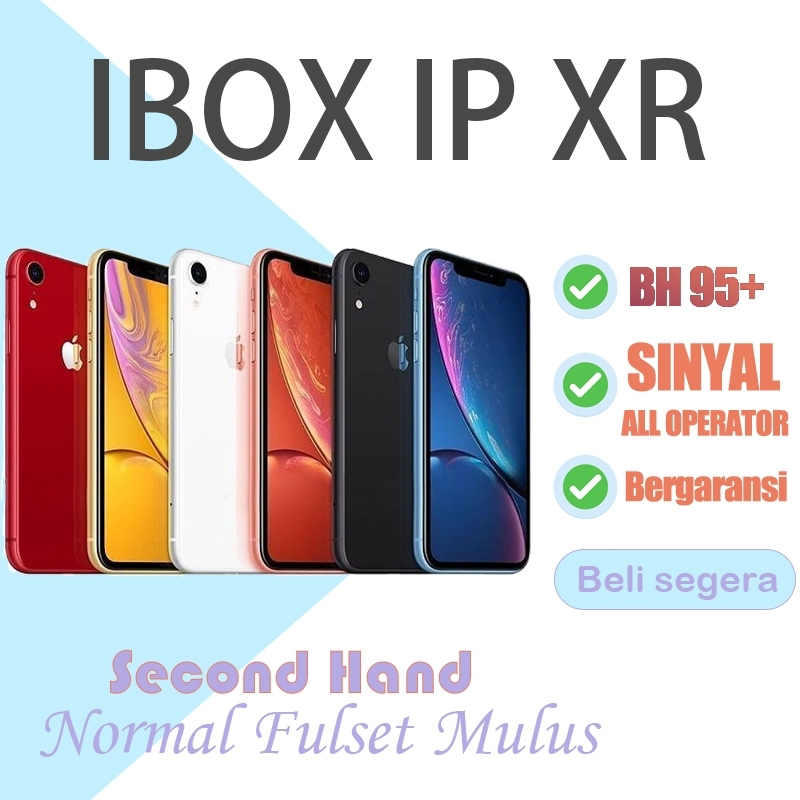 IBOX IP XR 128GB/64GB MULUS GOOD CONDITIONS NO RECOND NO REFURBISH