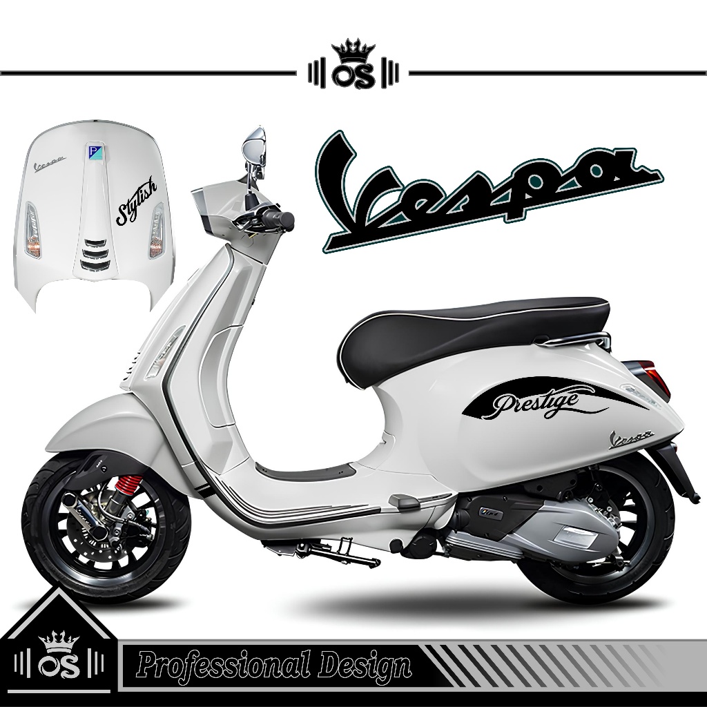 STRIPING VESPA SPRINT & PRIMAVERA / MTF 25 / CUTTING STIKER VESPA SPRINT / STIKER VESPA / SIMPLE