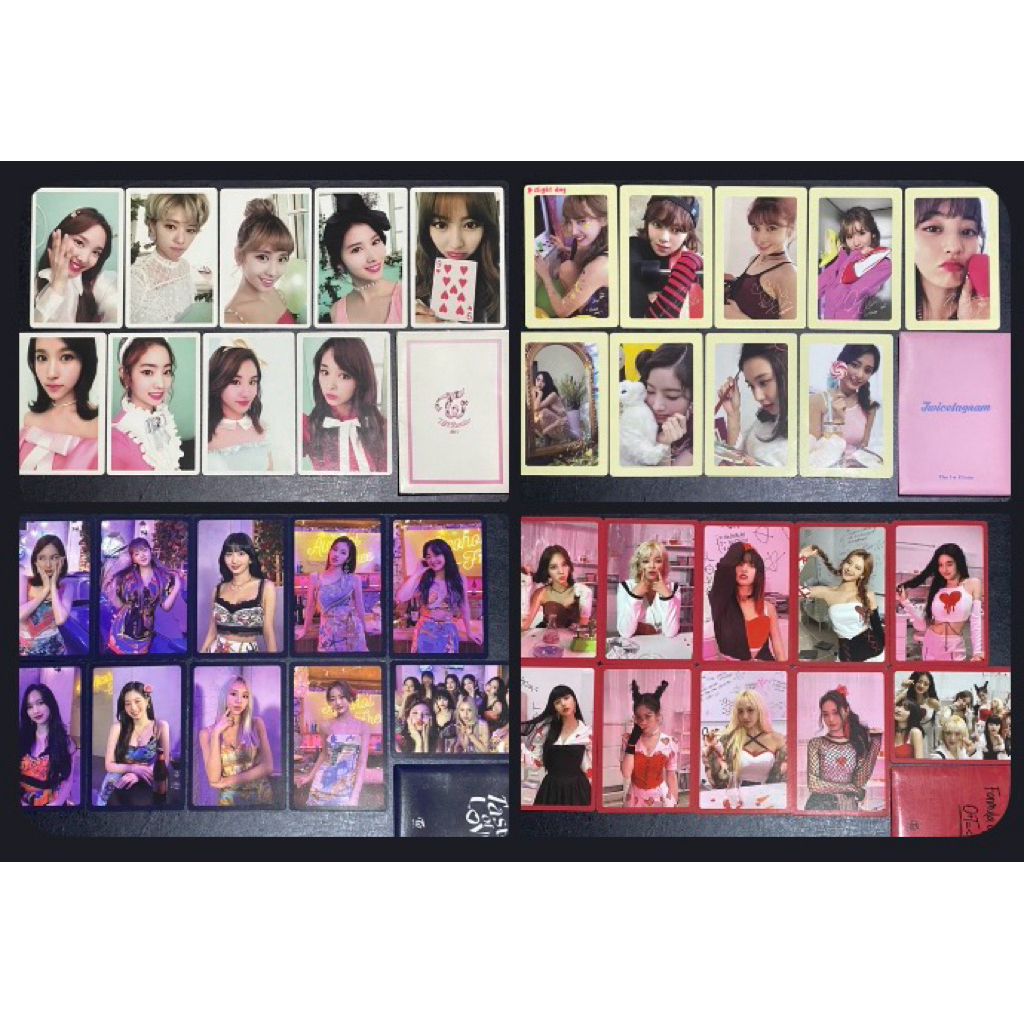 Twice Photocard PC Set Album PO Benefit Official Twicecoaster Lane 2, Twicetagram, Taste of Love, Fo