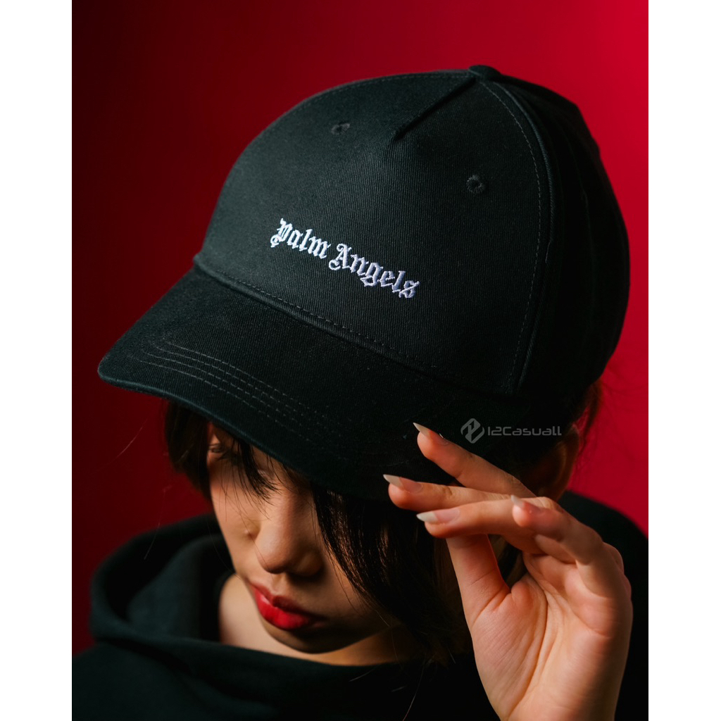palm angels classic logo cap black
