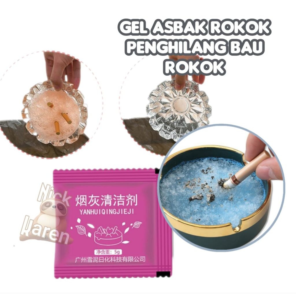 Gel asbak rokok penghilang bau rokok
