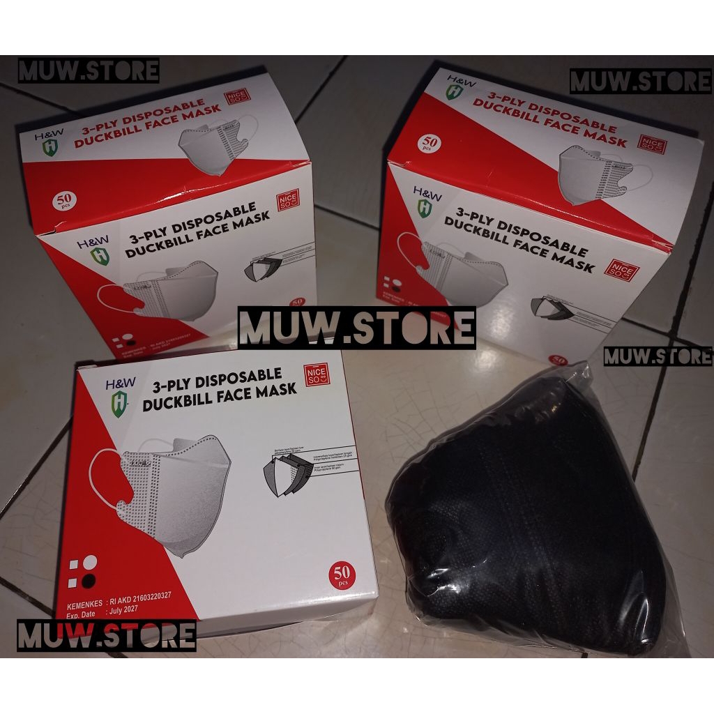 Masker Duckbill 3ply Nice So isi 50pcs