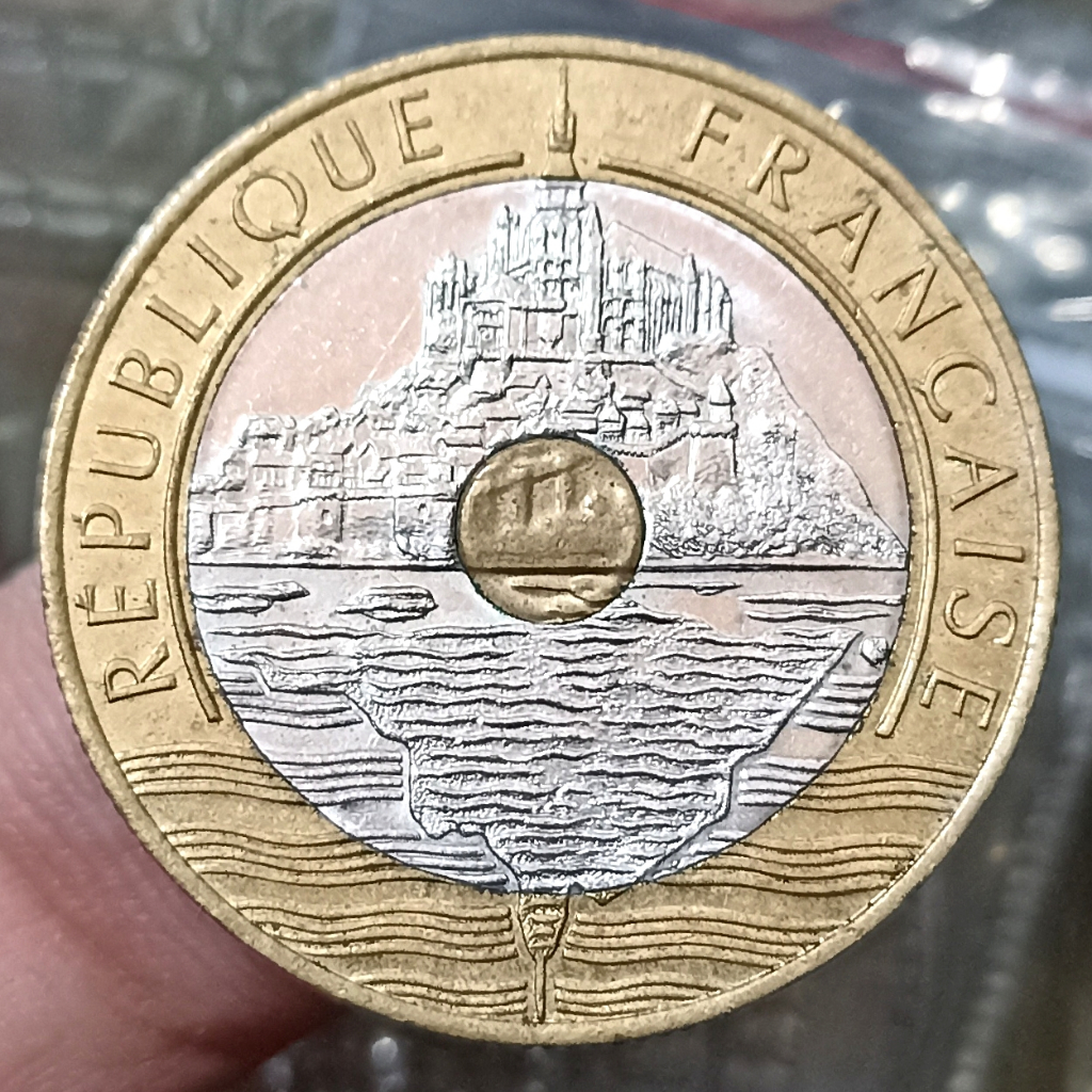 Koin Kuno France Trimetal 20 Francs Tahun 1992