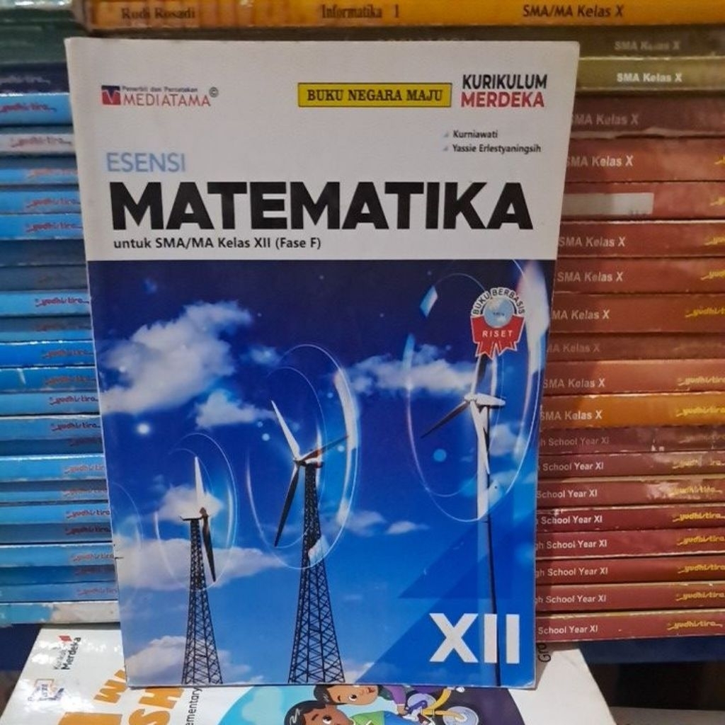 buku bekas ori kurikulum merdeka ESENSI MATEMATIKA  SMA /MA KELAS XII (FASE F) MEDIATAMA