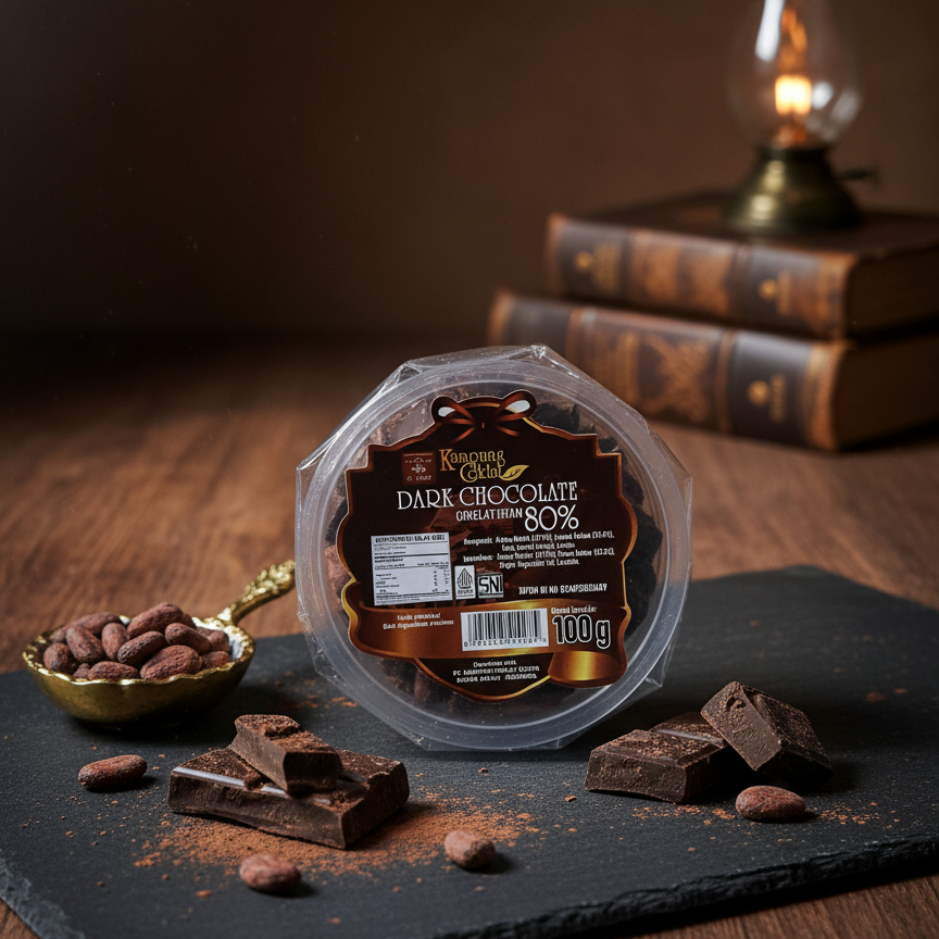 Dark Coklat 80% Kemasan Cup 100 Gram COKLAT CAMPOENG