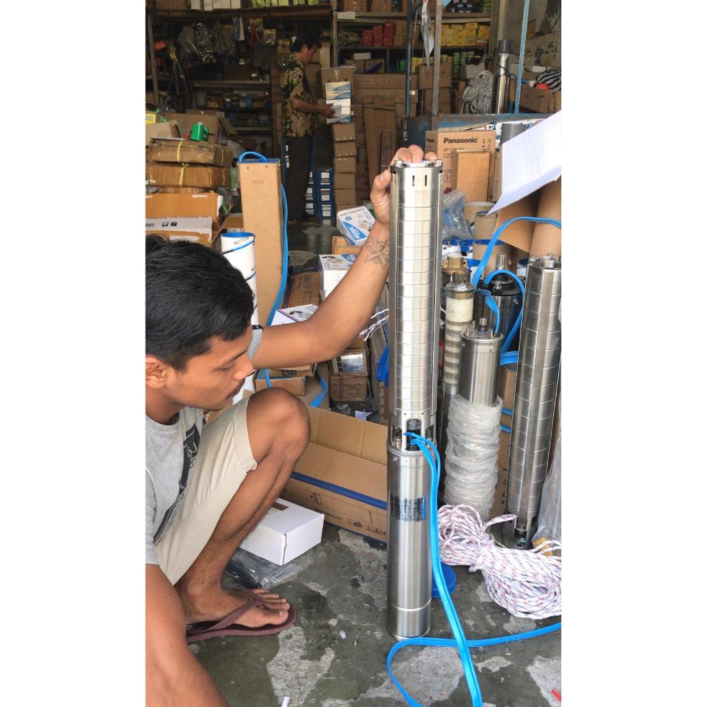 HCL SUBMERSIBLE POMPA SATELIT 3 HP IMPELLER STAINLEES STEEL OUTPUT 2" CASING MINIMAL 4" 3PHASE YORK 