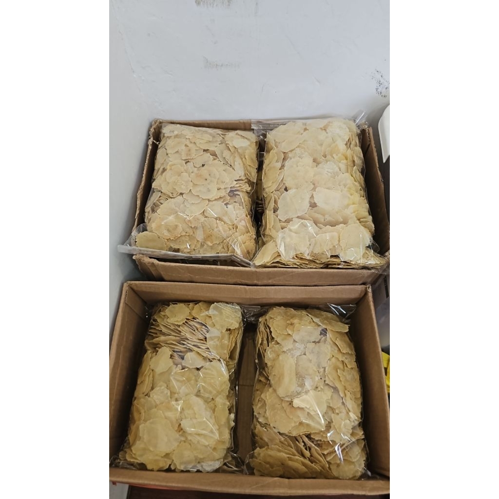 Emping Melinjo utuh Lebar Tebal