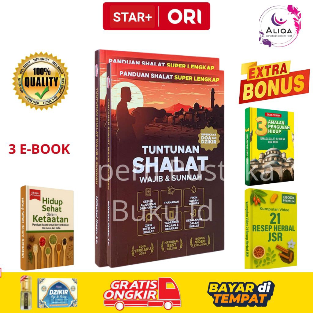 [BUKU ORIGINAL] TUNTUNAN SHOLAT WAJIB SUNNAH VIRAL UST ADI HIDAYAT