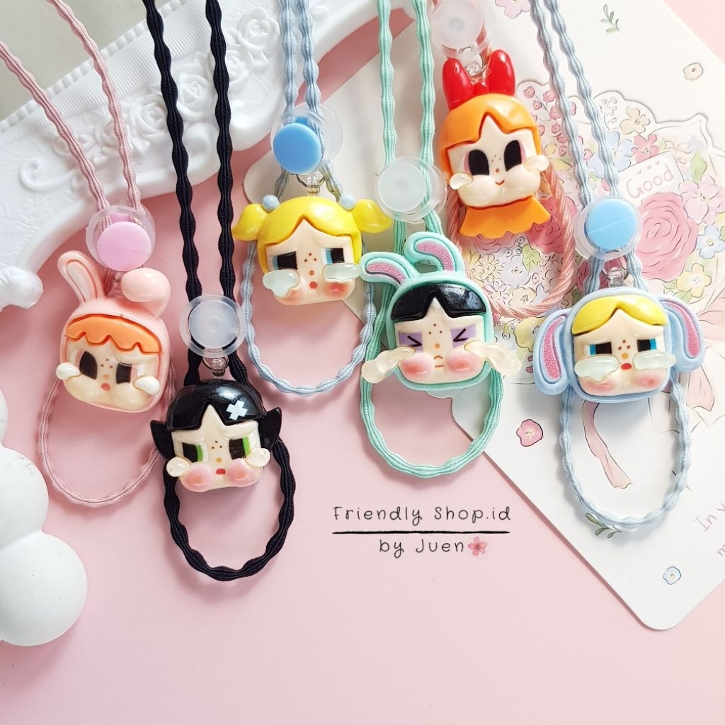 STRAP MASKER ANAK PEREMPUAN CRY BABY / Strap masker 2in 1